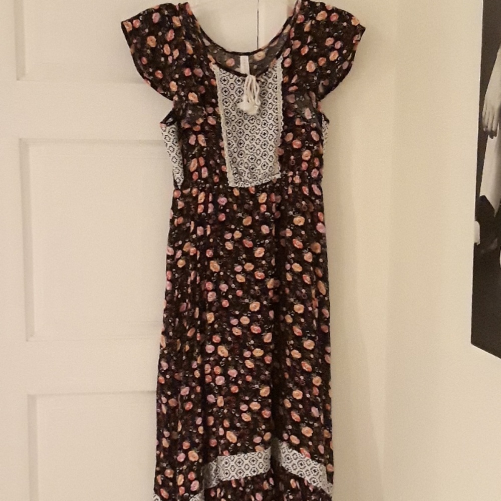 Dress with Flower Pattern